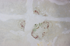 Roseta na klenbě po vytmelení